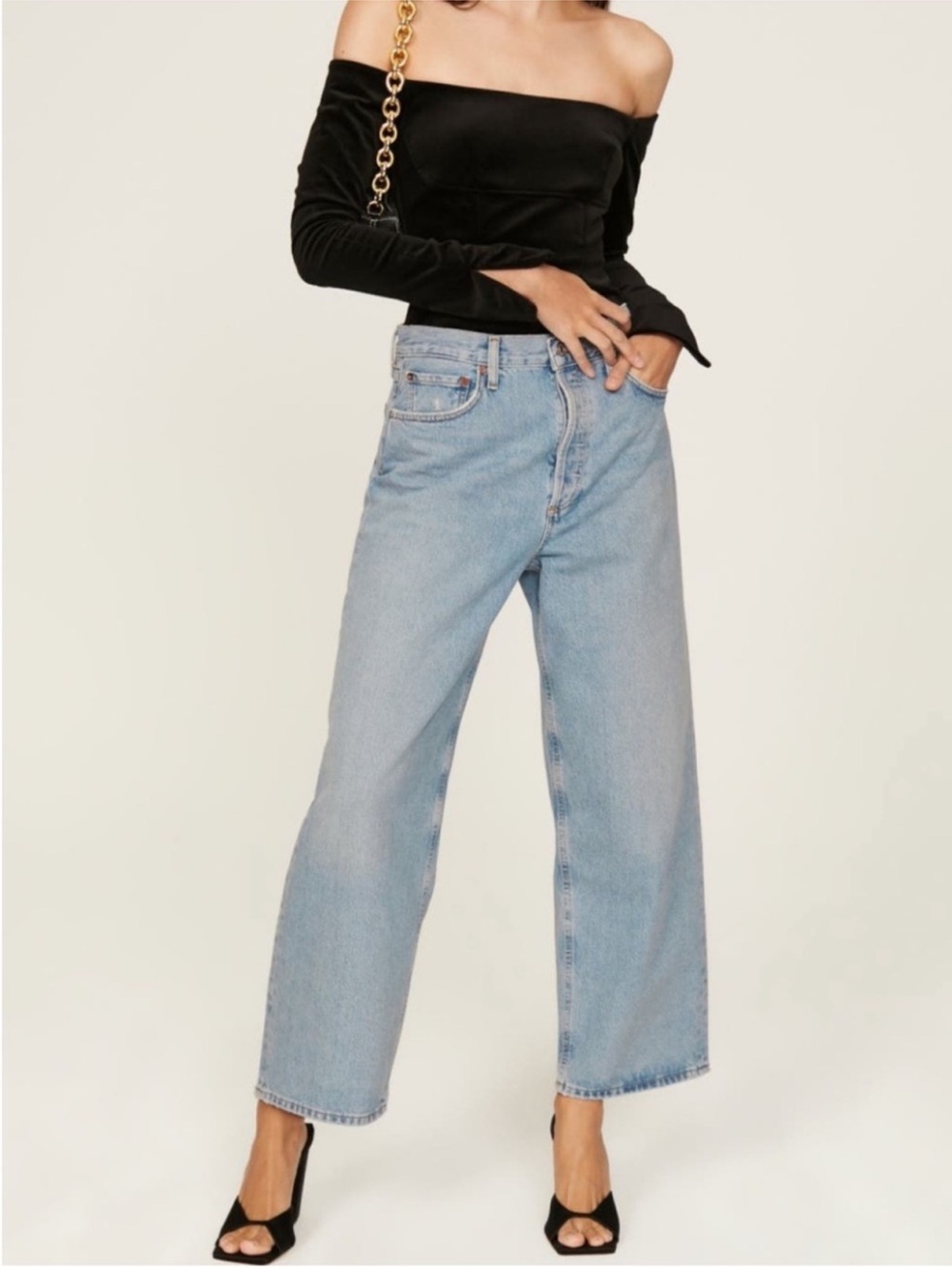 Agolde low slung baggy jeans size 27x27